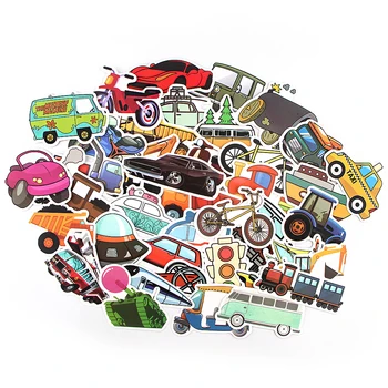 

Ransitute R872 40pcs/set Transportation Creative Badges DIY Decorative Stickers Cartoon Style For Notebook Phone Stickers