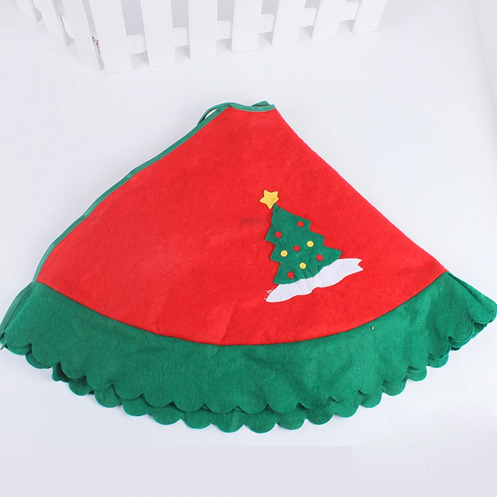Merry Christmas Tree Skirts With Bandage Blanket Carpet Gift For Christmas Decorations And New Year Decorations 90CM