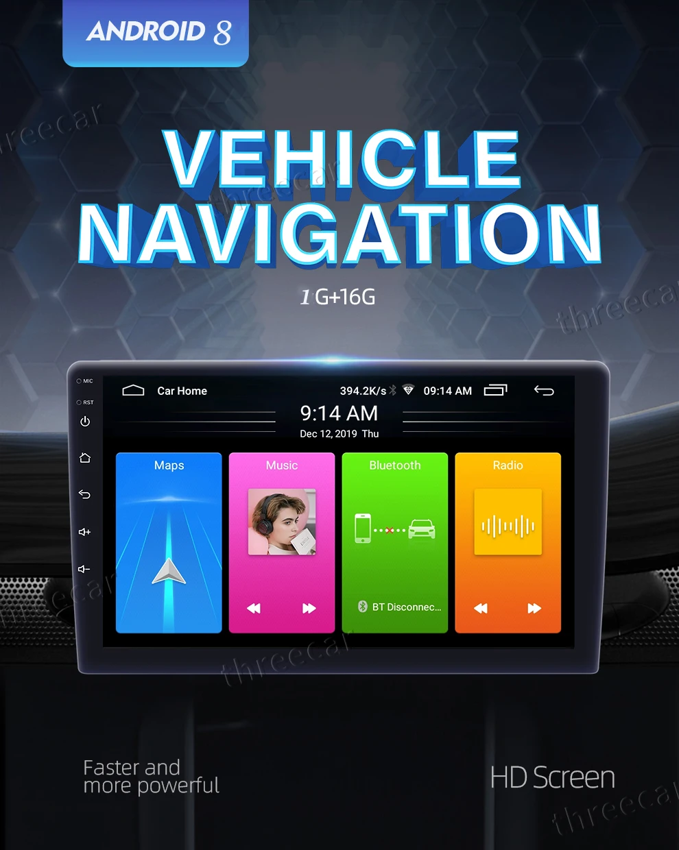 US $64.67 2din Car Radio Android 8 Universal Gps Navigation Bluetooth 25d Touch