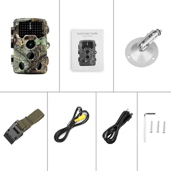 

16MP 1080P HD Trail Camera Infrared Night Vision 120°Wide Angle Hunting Camera IP56 Waterproof Cam for Wildlife Monitoring