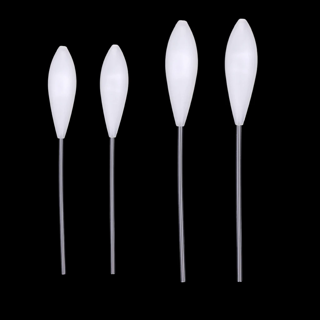 4pcs Acrylic Floating Spirolino Bombarda Fishing Float for Casting Lures or Flies to a Long Distance