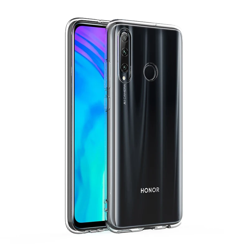 Чехол для Huawei Honor 9X тонкий прозрачный силиконовый мягкий чехол из ТПУ задняя