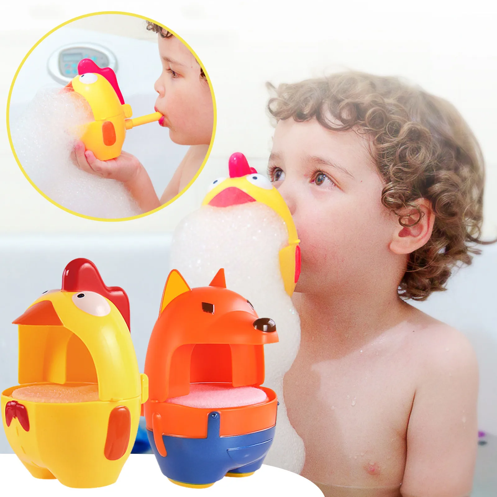 Bubble Machine Baby Bath Toy Creative Bubble Interactive Bubble Maker