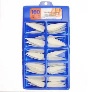 

COSCELIA 100Pcs/Set Fake Nails For Nail Extensions Nail Art French False Acrylic Nail Tips White Clear Tips For Nails Manicure