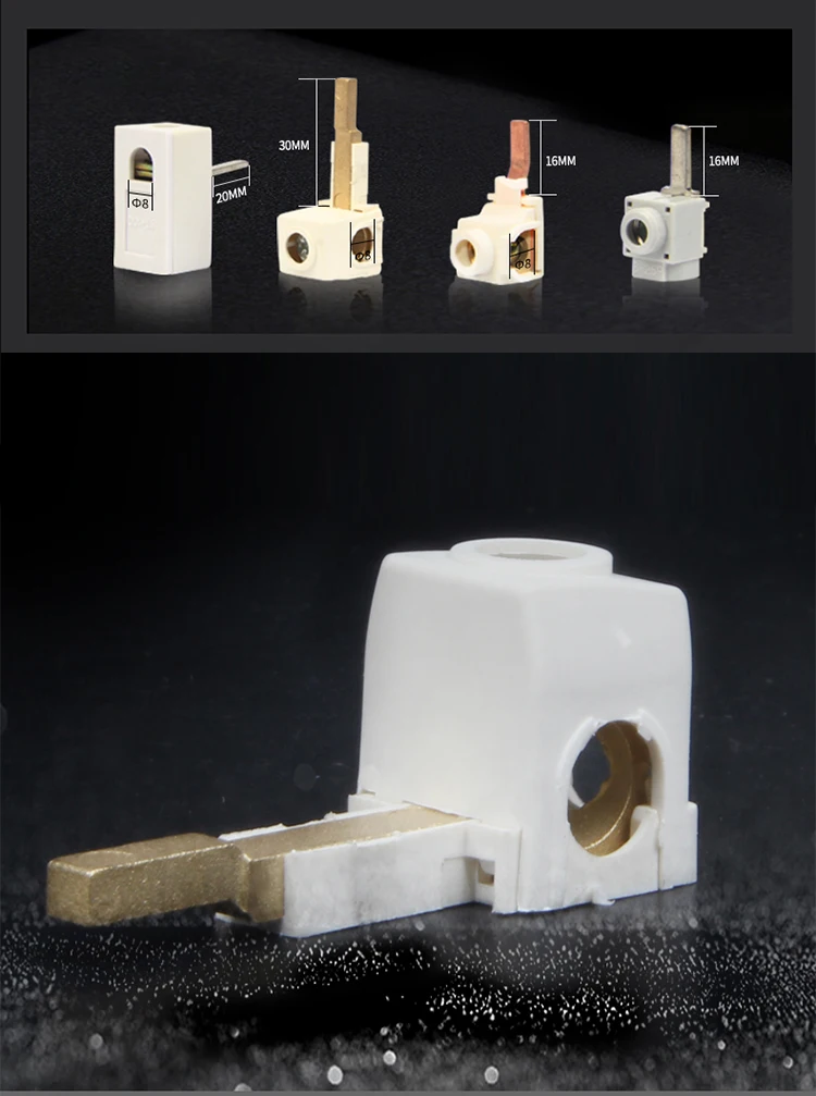 1 pieces C45 busbar terminal block 100A terminal block straight elbow busbar circuit breaker distribution box terminal block