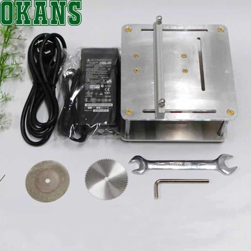 

DIY Cutter Cutting machine Model Maker tool for PCB Wood or thin Metal Multifunctional DIY Mini Table Saw Silver