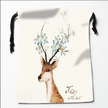 

Custom The deer (3) Drawstring Bags Printing Fashion Travel Storage Mini Pouch Swim Hiking Toy Bag Size 18x22cm#20200616-17