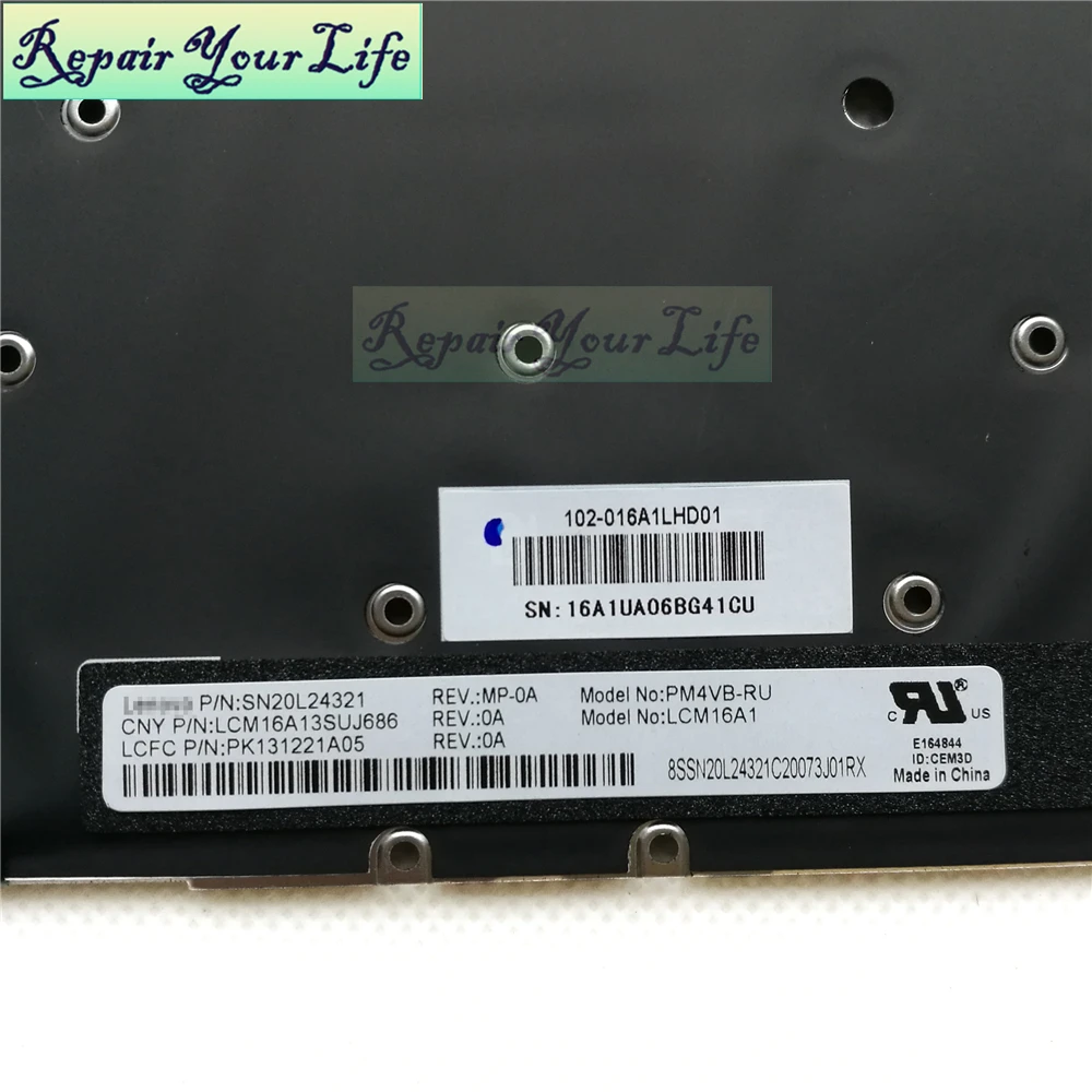 Клавиатура для ноутбука RU/русский Для lenovo yoga 910 yoga 5 pro SN20L24321 LCM16A13SUJ686 PK131221A05 черный кабель с подсветкой