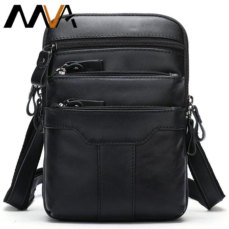 MVA Для мужчин сумка на ремне из натуральной кожи Поясные сумки Мужская поясная