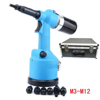 Best M3M4M5M6M8M10M12 Fully Automatic Rivet Nut Pneumatic Riveter Pneumatic Hydraulic Pull Cap Gun Automatic Rivet Nut Pneumatic Tool