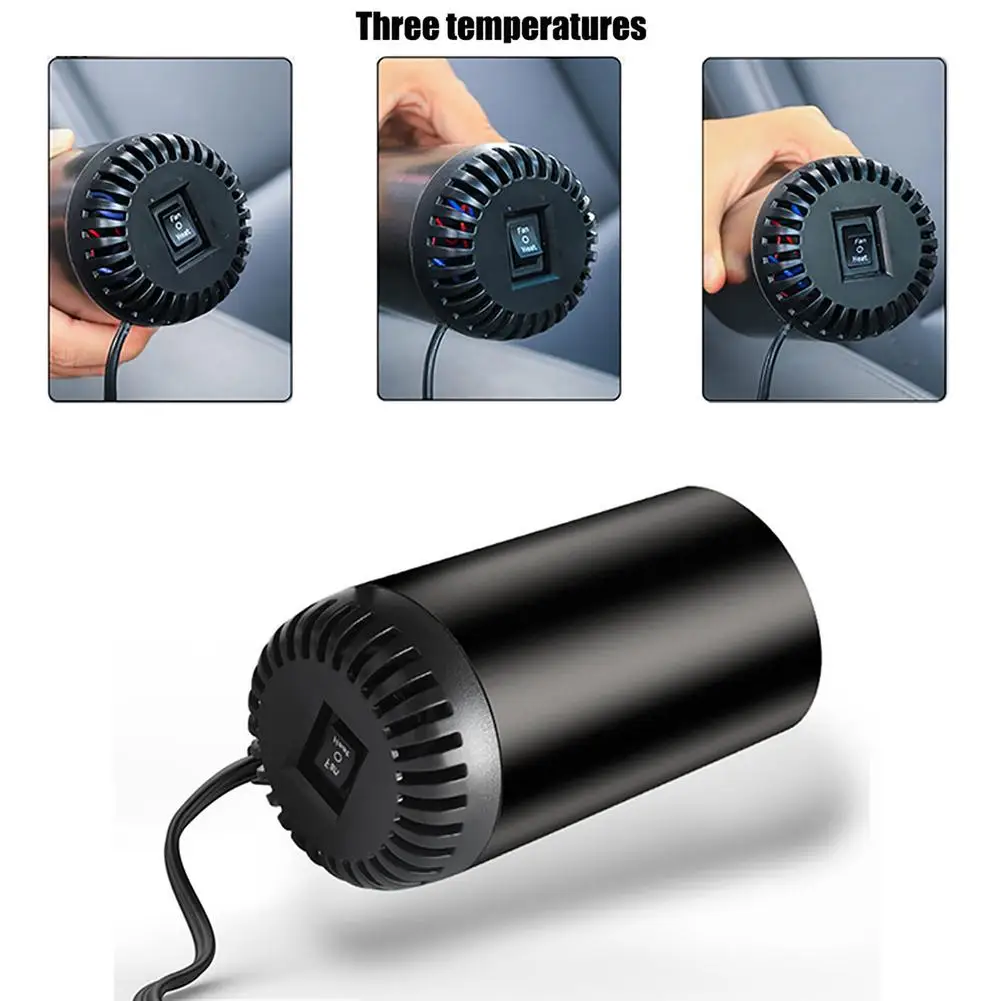 ventilador de aquecimento rápido portátil ajustável pára-brisa