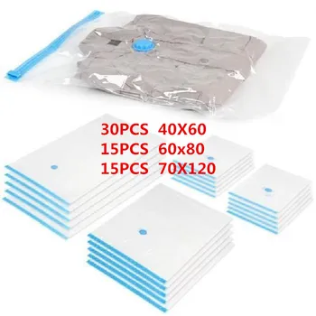 

20pc Various Size Space Saver Bags Storage Bag Vacuum Seal Organizer Transparent Foldable Compressed Travel Saving Space Bag HWC