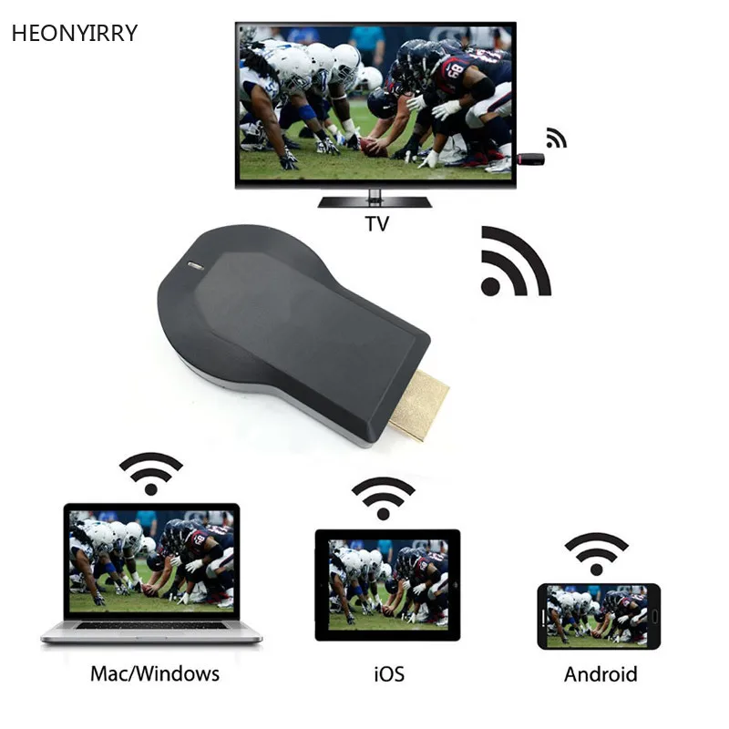 AnyCast M2 Plus Airplay 1080P беспроводной WiFi Дисплей ТВ ключ приемник палка Android Miracast для