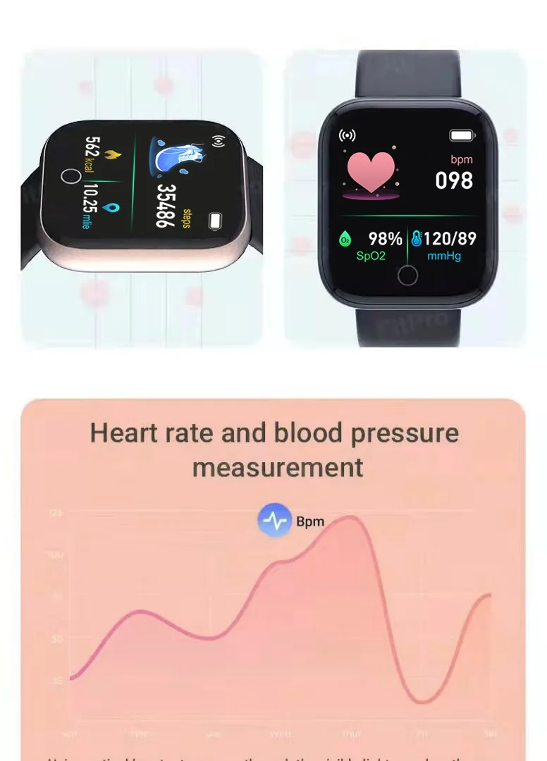 2021 Hot Selling Smart Watch Men Women Digital Watches Bluetooth Sport FitnessTracker Pedometer Y68 Smartwatch for Android Ios