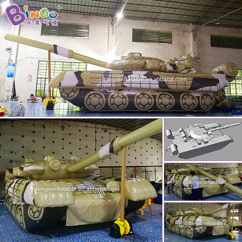 Надувной Военный танк с 8,8x3,5x2,6 метров/яркий Танк имитационная модель военные камуфляжные игрушки