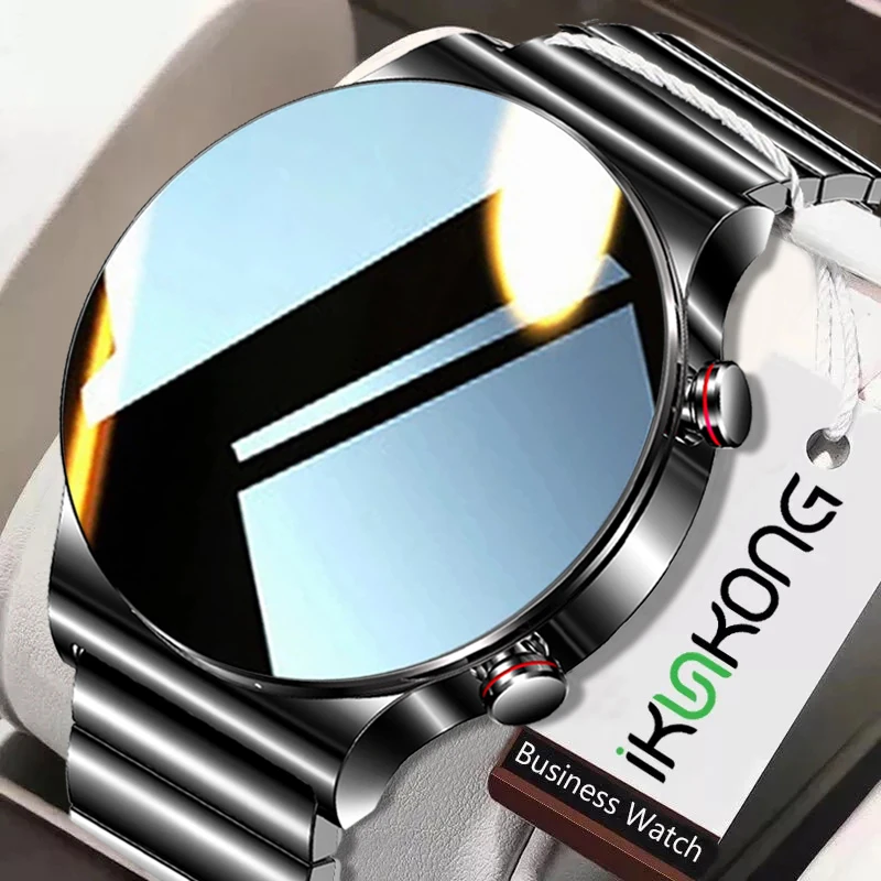 2021 New 454*454 AMOLED screen Smart Watch Men Bluetooth Call IP68 Waterproof music player link Bluetooth headset Smartwatch Men