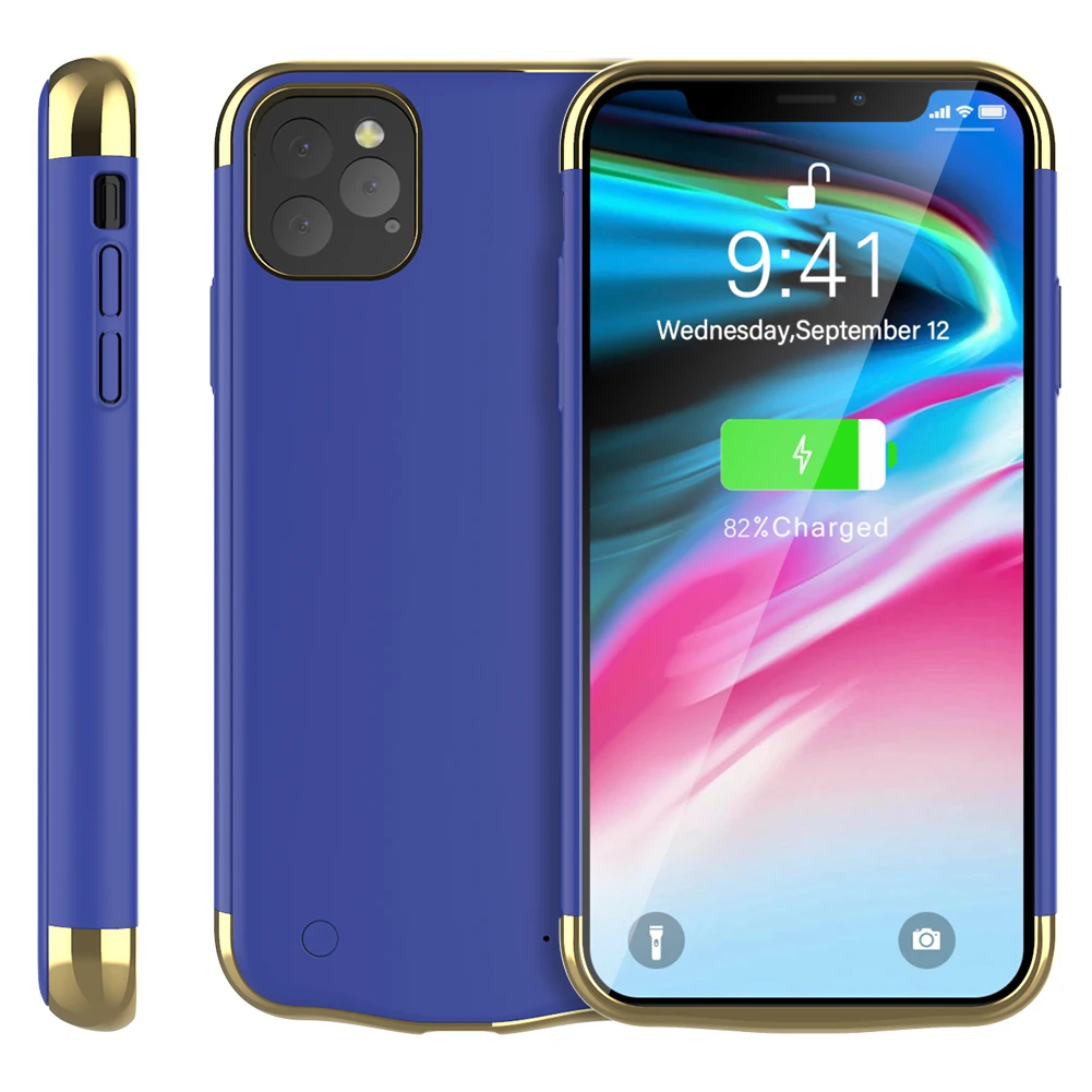 Для iPhone 11 Pro Чехол для зарядного устройства 5500 мАч запасная перезаряжаемая