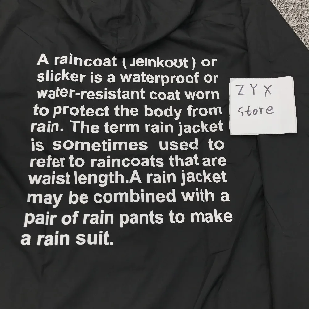 Высокое качество Vetements плащ в Сеульском гараже распродажа Водонепроницаемая длинная куртка пальто буквы Vetements плащ