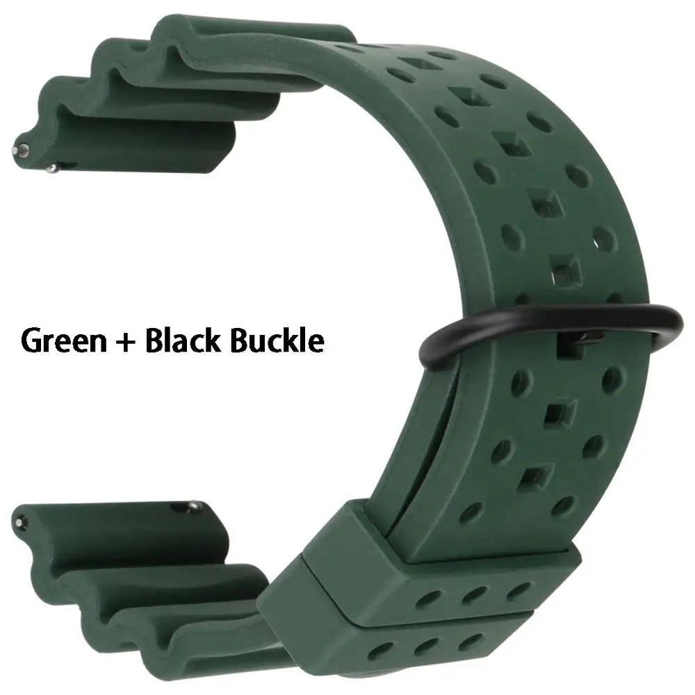 Vibrant Orange Sport Watch Strap - Quick Release Rubber Band Bracelet