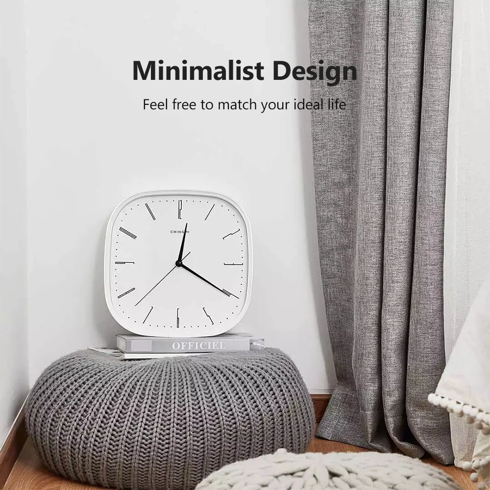 Chingmi QM-GZ001 Wall Clock Ultra-quiet Ultra-precise Famous Designer Design Simple Style Free Life Home Accessories