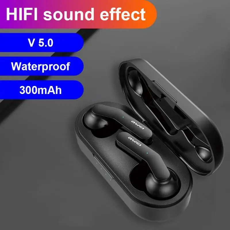 AWEI T10C TWS беспроводные наушники Bluetooth 5,0 с сенсорным управлением