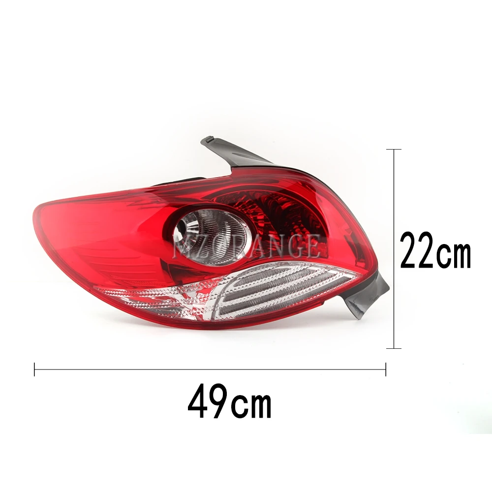Задний светильник для Peugeot 207 Хэтчбек 2008 2009 2010 2011 2012 2013 2014 задних тормозов