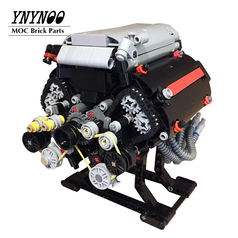 Lego Technic V8 Engine Kit | Bricks Model Parts | Cylinder Engine - 871pcs - Aliexpress