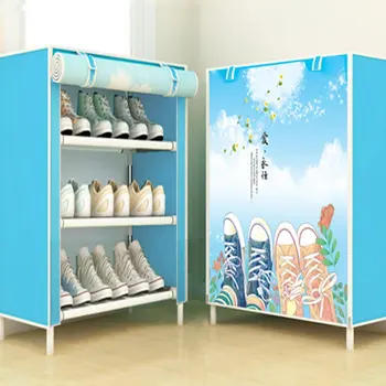 

Shoes Cabinet Simple Shoe Rack With Cover Multifunctional Shoes Storage Organizer Large Capacity Home Furniture
