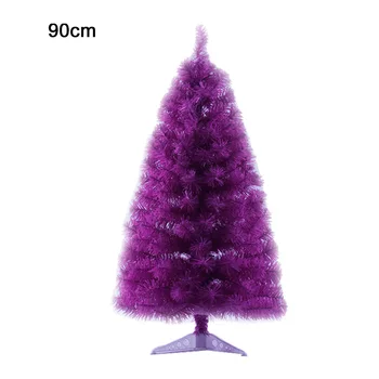 

2/3 Feet Artificial Holiday Pine Christmas Tree Purple Small Christmas Tree XMAS Home Party Festival Office Shopping Mall Decor