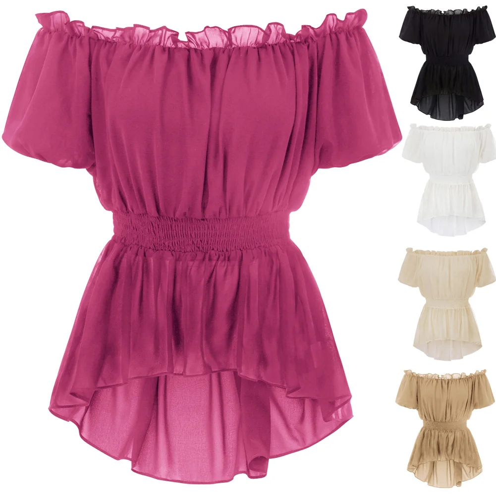 off the shoulder high low top