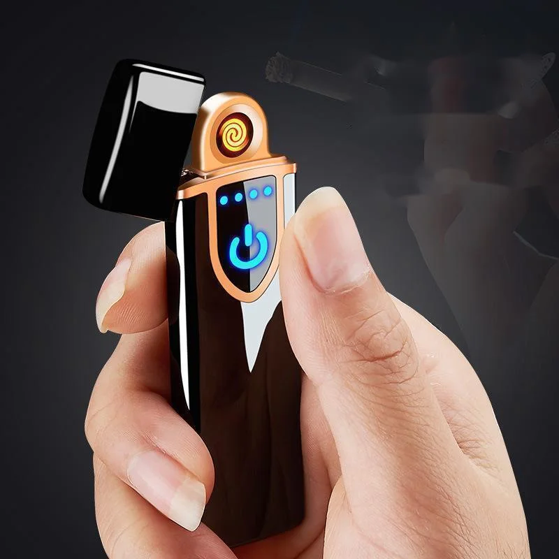 USB зажигалка, Электронная зажигалка, подарок для мужчин, портативная зажигалка, гаджеты для мужчин, инструмент для выживания на открытом воздухе
