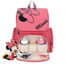 Модные сумки для детских подгузников с Микки-Маусом, сумка для мам, сумка для детских колясок, рюкзак для подгузников, сумка для мам, новая сумка для мам с Минни Маус, Детская сумка