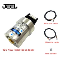 52 мм цилиндрический лазерный модуль 15 Вт фиксированный фокус может гравировать на нержавеющей стали, 15000 МВт DIY Лазерный гравер резак с ШИМ/ttl