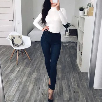 

Fashion Autumn Winter Turtleneck Sweater Pullovers Sweaters Primer Shirt Long Sleeve For Women's Clothings