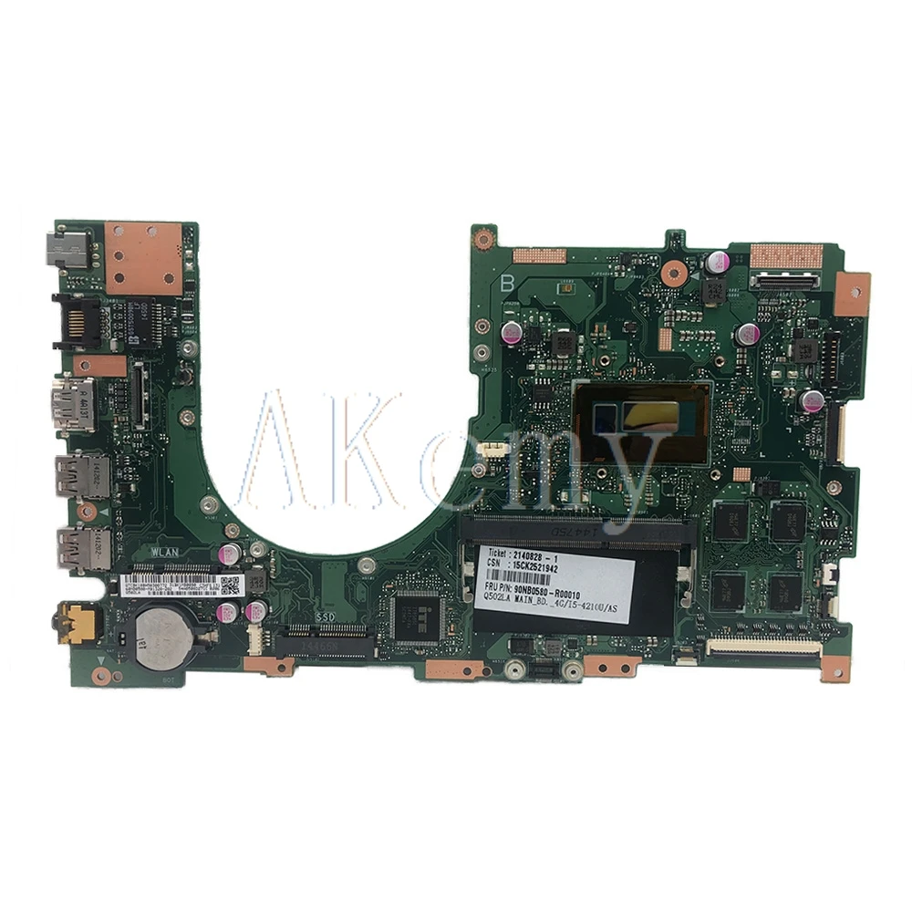 Akemy Q502LAB материнская плата для ноутбука ASUS Q502LAB Q502LA Q502L материнская плата с I5-5200U 4GB-RAM