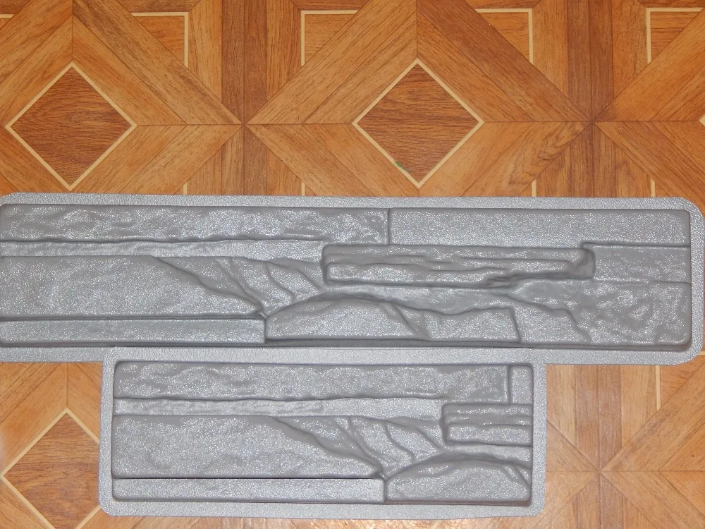 Пластиковые формы для бетон гипс стены камень сланец плитка для украшения сада стены украшения 2 шт Лучшая цена