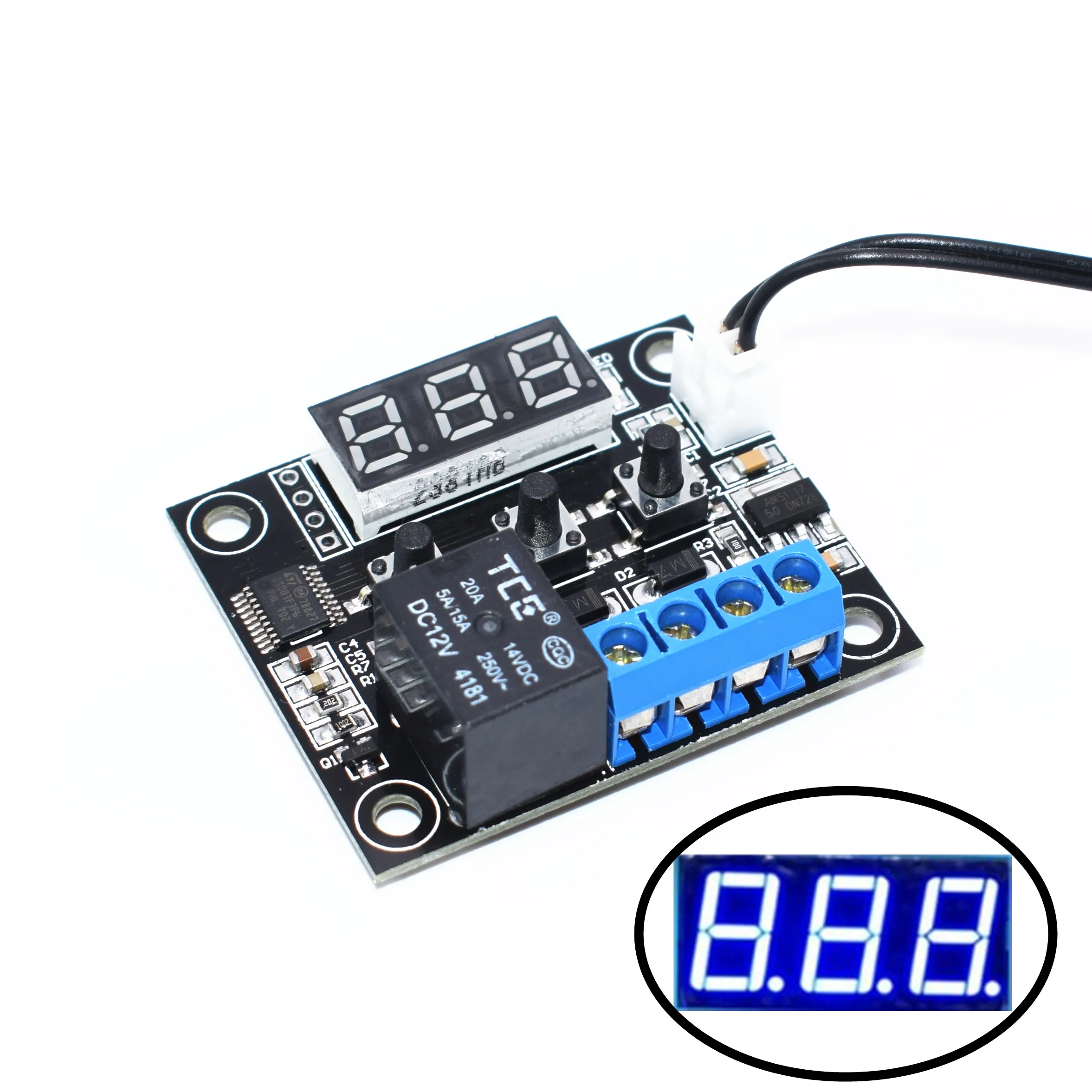 20 шт. W1209 DC 12V250V температура отопления охлаждения термостат контроль температуры Переключатель Регулятор температуры термометр термо-контроллер