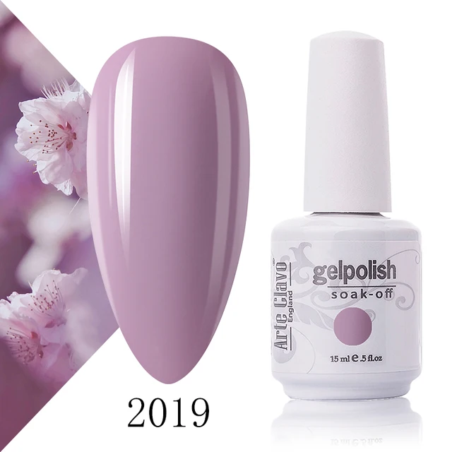 Arte Clavo 131 Colors Gel Polish Nail Gel Varnish Paint Semi Permanent Nails Art Gel Nail Polish For Manicure Top Coat Base Coat 2019
