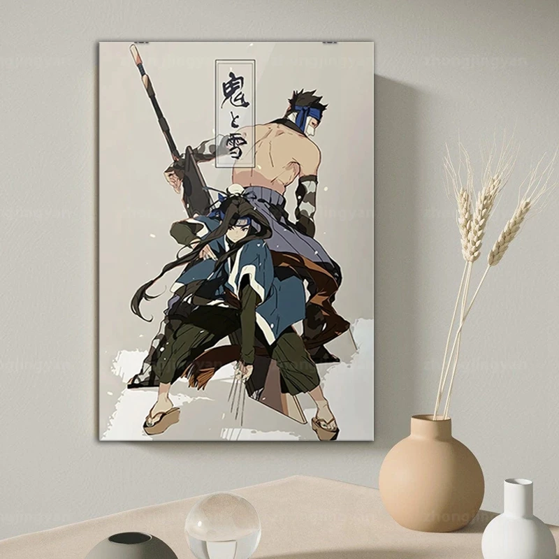 Картина на холсте Fanart плакат аниме Haku And Zabuza Hd принты современные настенные