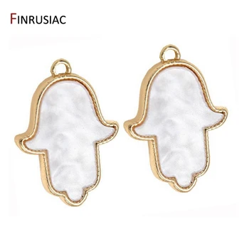 

2020 New Hamsa Charm Pendant For DIY Earrings Necklace Jewelry Making Accessories Designer Charms