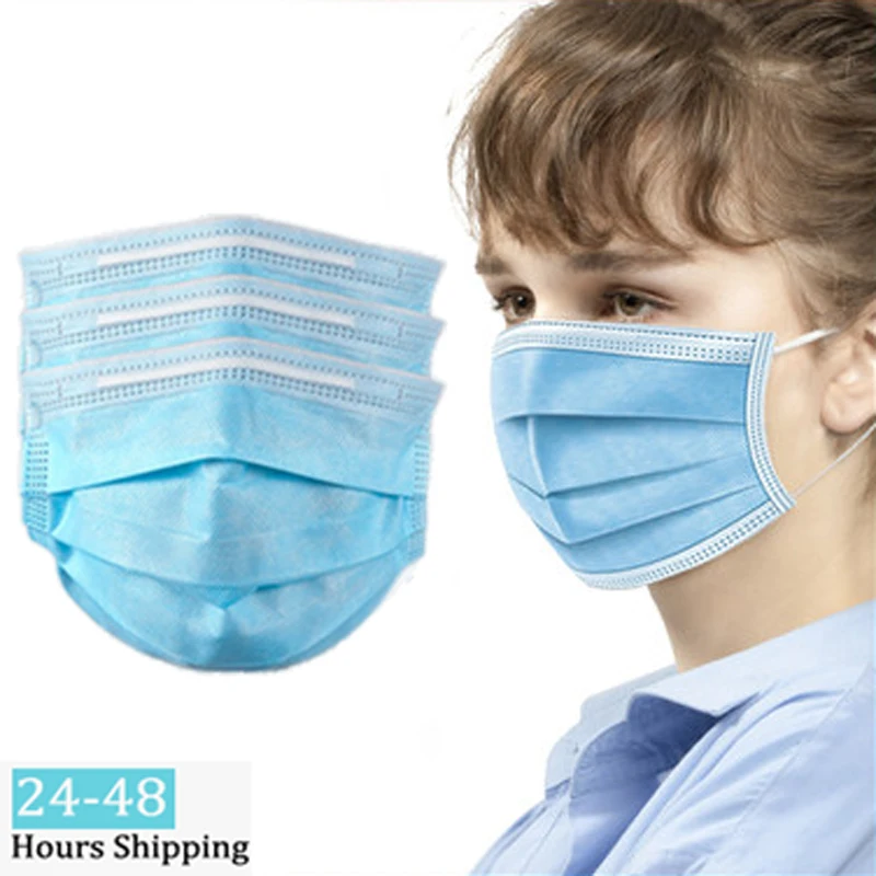 

Disposable Earloop Face Mouth Dust Masks Facial 3-Ply PM2.5 Mask -Non-Woven Protective Mask for Child Kids Boy Girl