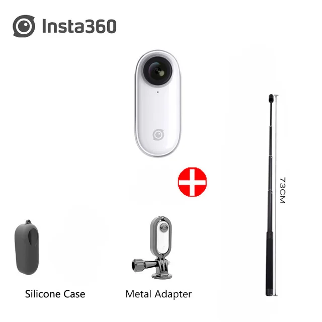 Insta360 1080P видео экшн-камера с автоматическим монтажом стабилизированная Спортивная брызгозащищенная Цветочная камера PK Insta360 One X Gopro Hero - Цвет: add case shell pole