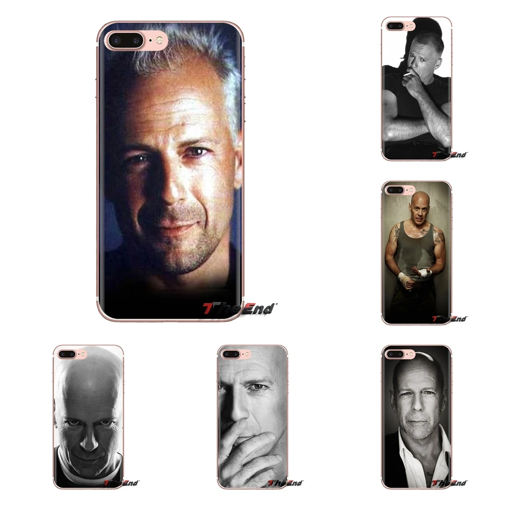 Transparent Soft Case Cover For Huawei Mate Honor 4C 5C 5X 6X 7 7A 7C 8 9 10 8C 8X 20 Lite Pro Live Free or Die Bruce Willis Man |
