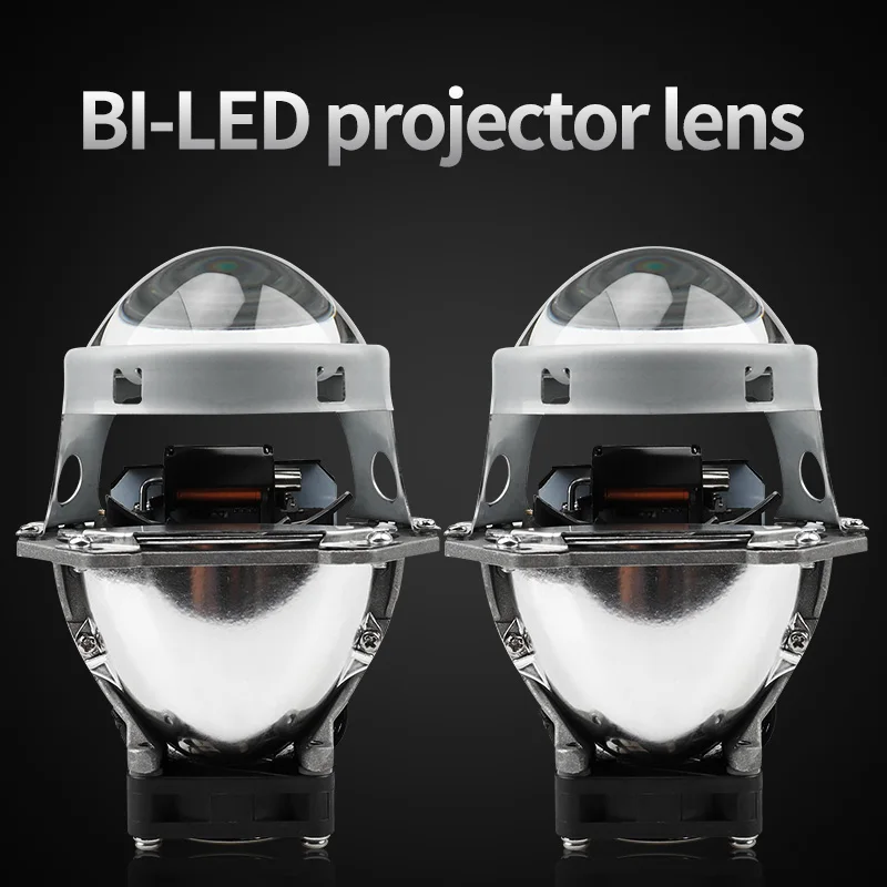 

2019 AUTOKI New I8 Pro bi-led headlight projector lens 80W 5500K led lens headlight led lens retrofit