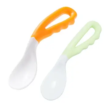 

Infant Spoon Baby Utensils Spoons Safety Feeding Bending Spoon Curved Flatware Baby Spoon Kids Cutlery Things