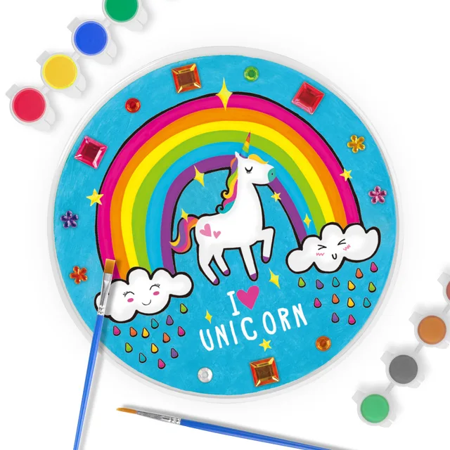 Doki Toy 2021 Children Creative Toys Hand-made DIY Graffiti White Embryo Unicorn Gypsum Doll Coloured Drawing Or Pattern 4
