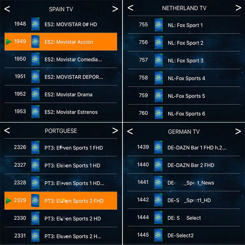 Европа IP tv Испания M3U подписка французский голландский греческий DAZN Movistar для Smart tv Box Android 9,0 SSIP tv Smarters H96 max