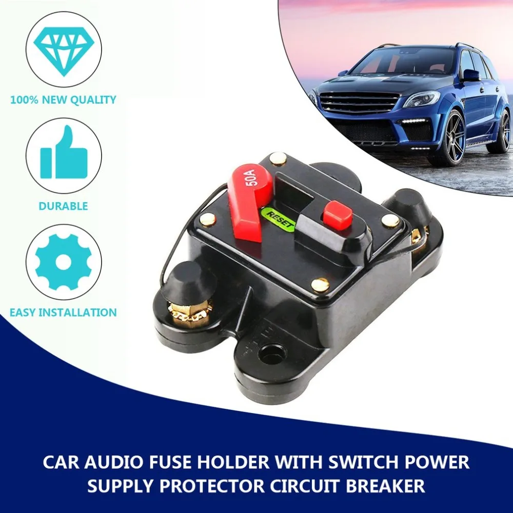 50A 60A 80A 100A 125A 150A 200A дополнительный автомобильный аудио встроенный автоматический выключатель предохранитель для 12 В защиты SKCB-01-100A горячая распродажа