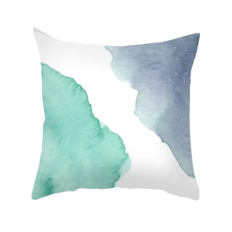 Oil painting hug pillowcase abstract geometric oil painting series ultra-short pillowcase breathable soft pillow naruto 30S17 (3)