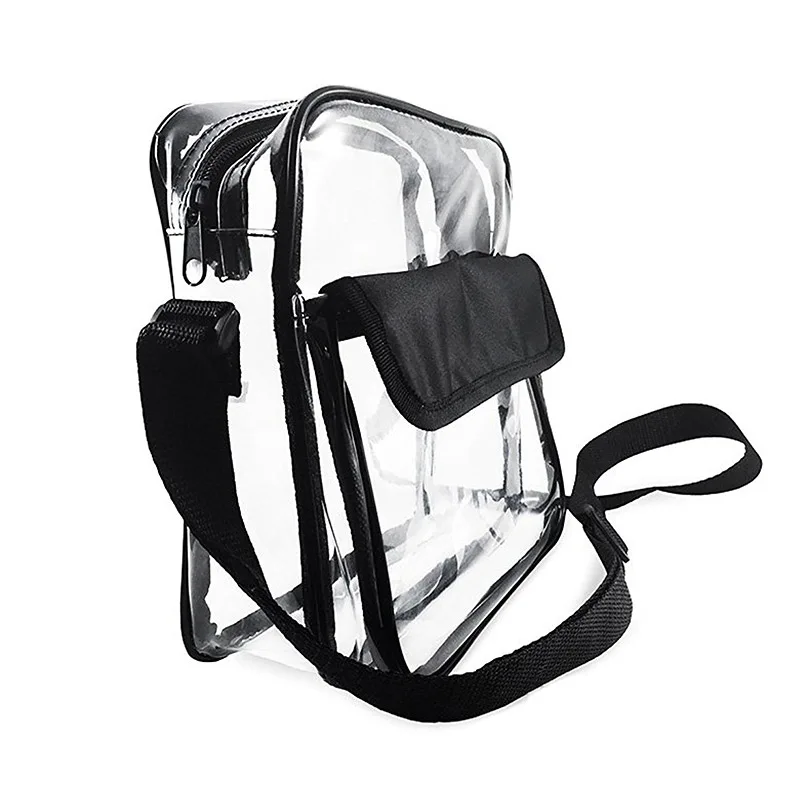 Casual Messenger Bag PVC Waterproof Multifunction Shoulder Bag for Travel Portable Phone Coin Card Purse Female Crossbody Bag